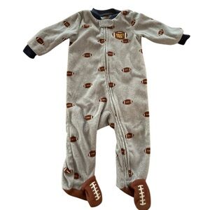 ❤️ 5 for $15! Carter’s “Draft Pick” Football Zip-Up Sleeper (6M)